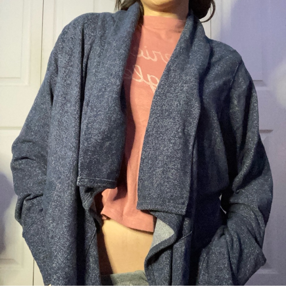 New York & Company Navy Blue Cardigan